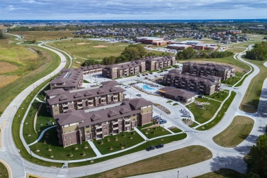 Ariel shot of a jobsite